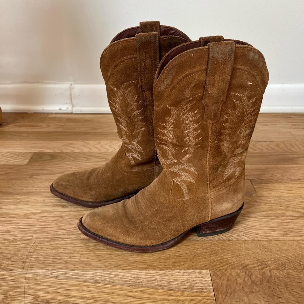 Tecovas Jamie Suede cowgirl boots size 7